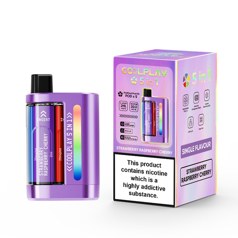 Strawberry Raspberry Cherry COOLPLAY 5 in 1 Disposable Vape