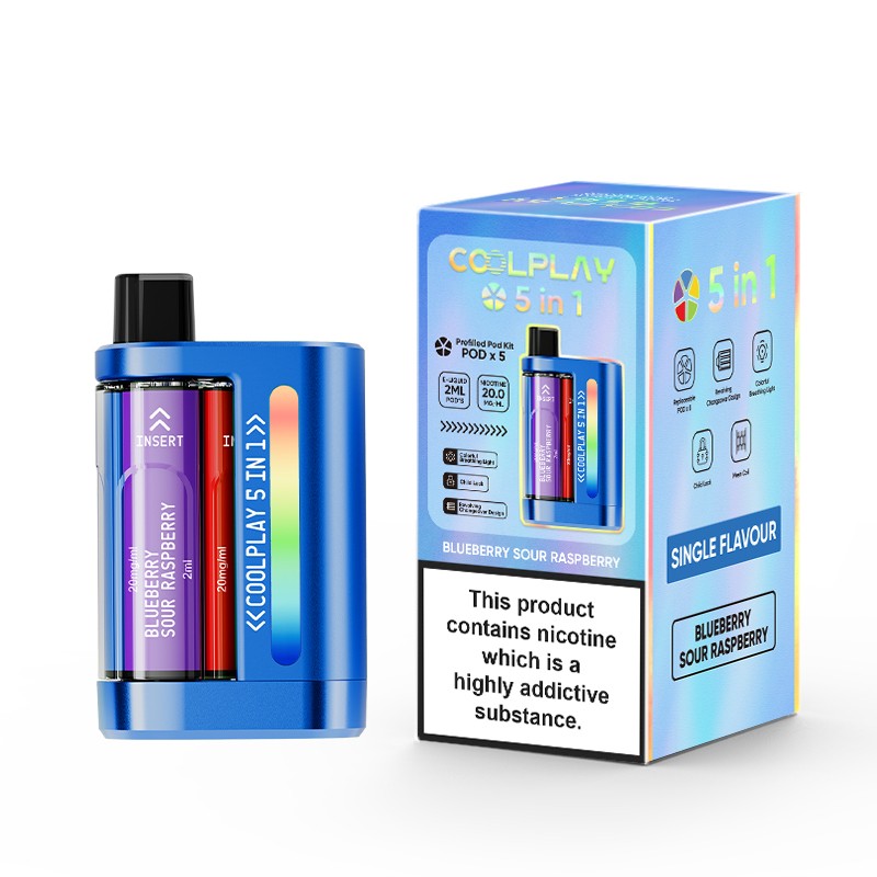 Blueberry Sour Raspberry COOLPLAY 5 in 1 Disposable Vape