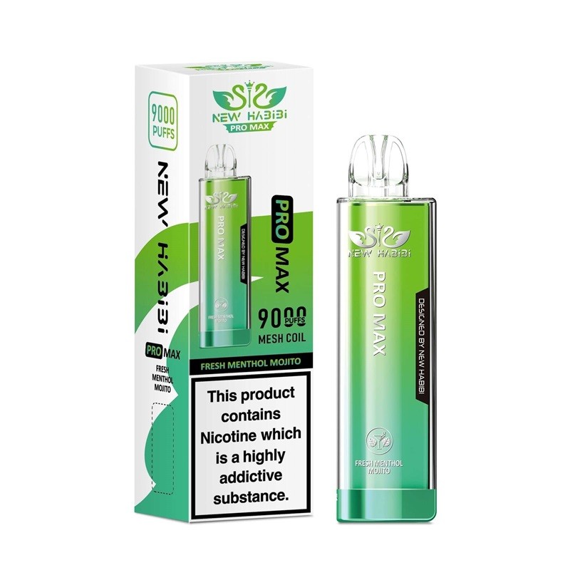 fresh menthol mojito new habibi pro max 9000 disposable vape