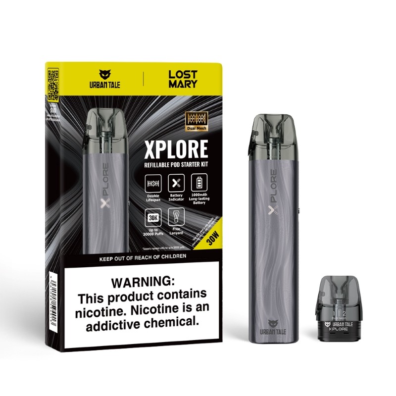 gray urban tale x lost mary xplore pod kit