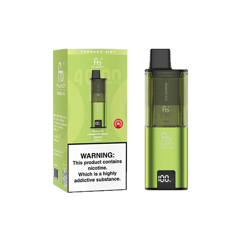 green fumot tornado 4 in 1 disposable vape