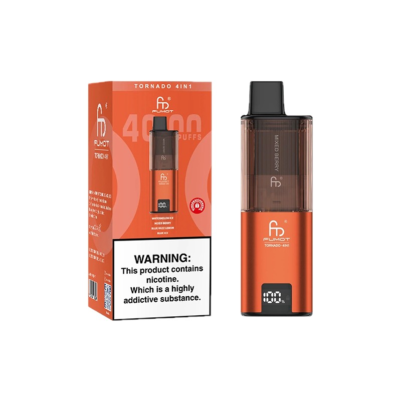 orange fumot tornado 4 in 1 disposable vape