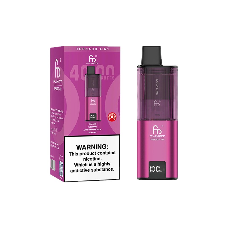 pink fumot tornado 4 in 1 disposable vape