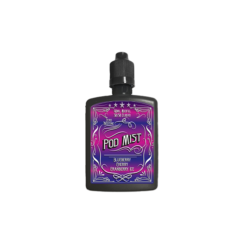 Blueberry Cherry Cranberry Ice Pod Mist Midfill Shortfill E-liquid