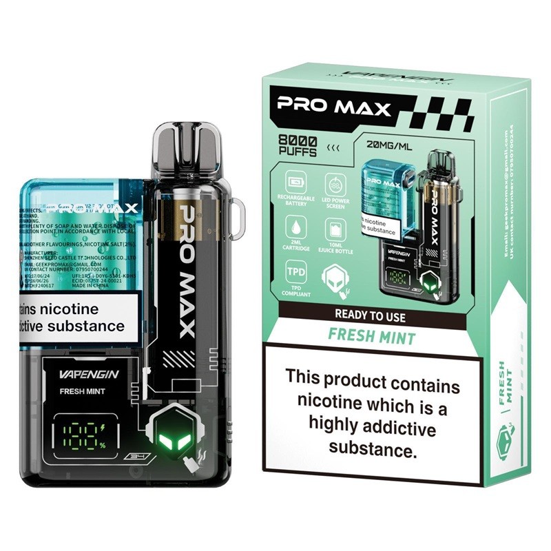 Fresh Mint Vapengin Pro Max 8000 Disposable Vape