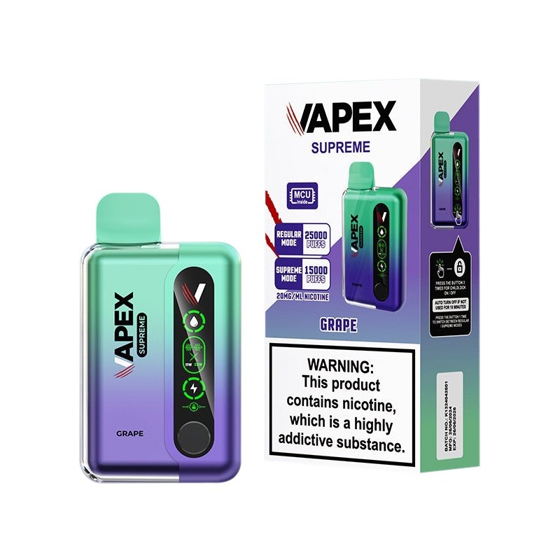 Grape Vapex Supreme 25000 Disposable Vape