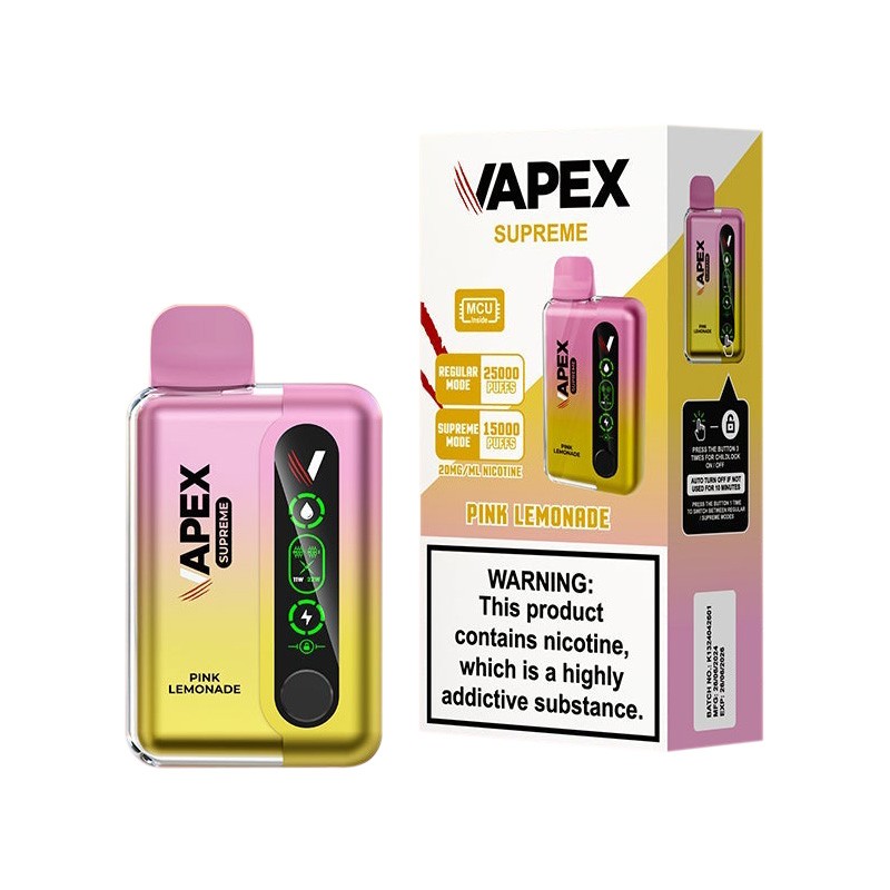 Pink Lemonade Vapex Supreme 25000 Disposable Vape