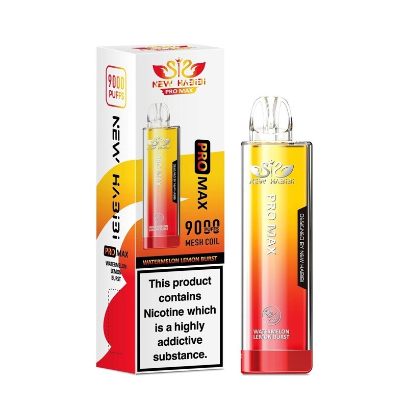 watermelon lemon burst new habibi pro max 9000 disposable vape