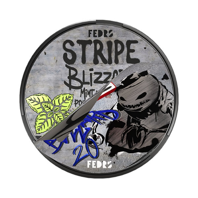 blizzard stripe nicotine pouches