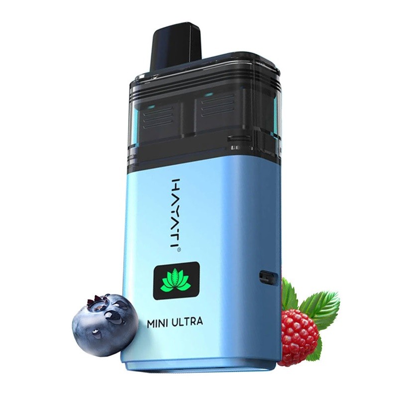 blue sour raspberry hayati mini ultra 1500 disposable vape