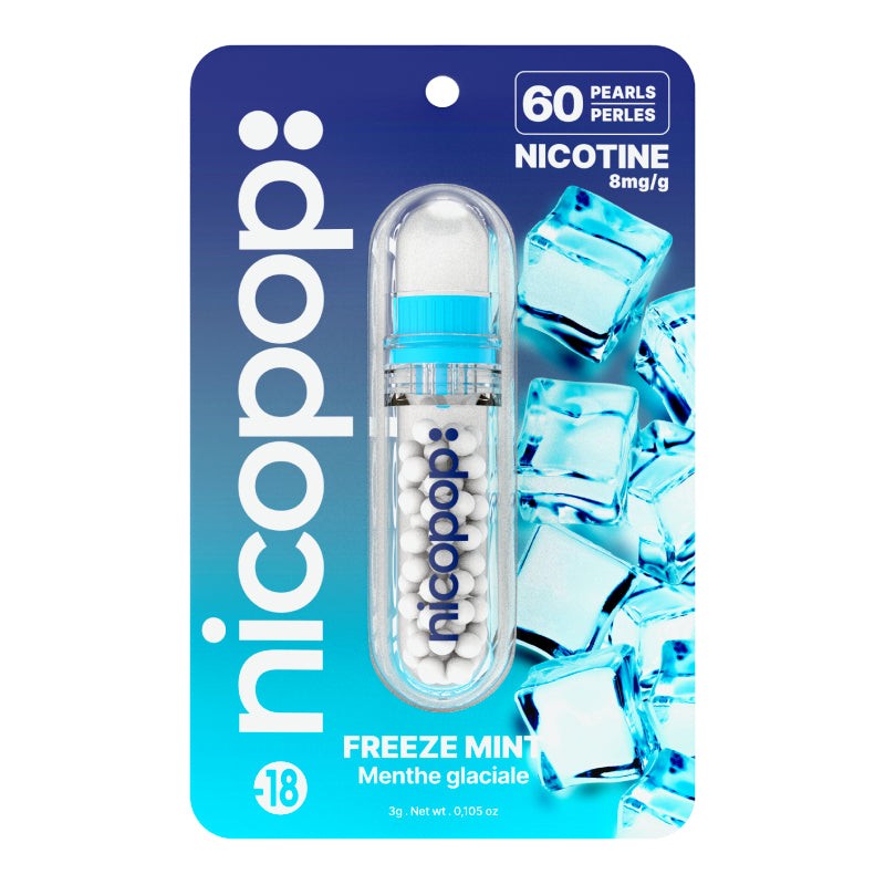 freeze mint nicopop nicotine pearls