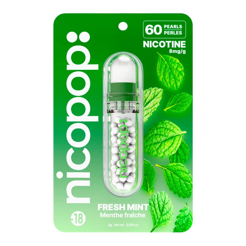 fresh mint nicopop nicotine pearls