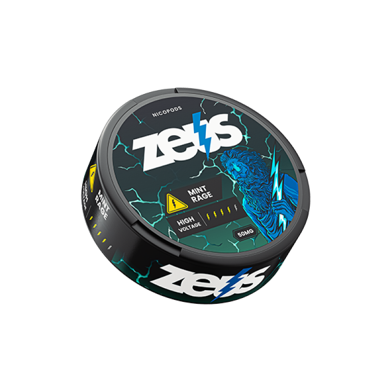 mint rage zeus extra strong nicotine pouches