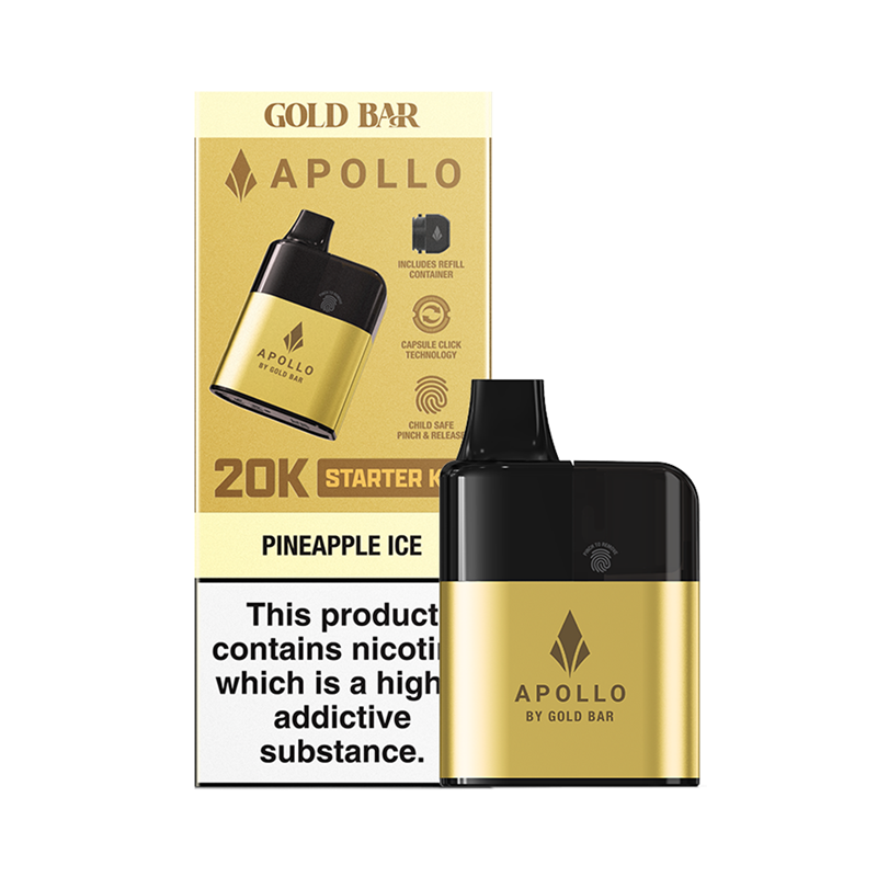 pineapple ice gold bar apollo 20k disposable vape