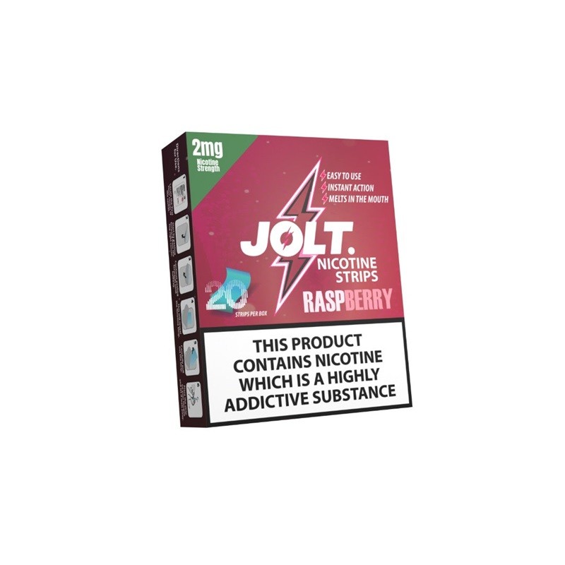 raspberry jolt nicotine strips