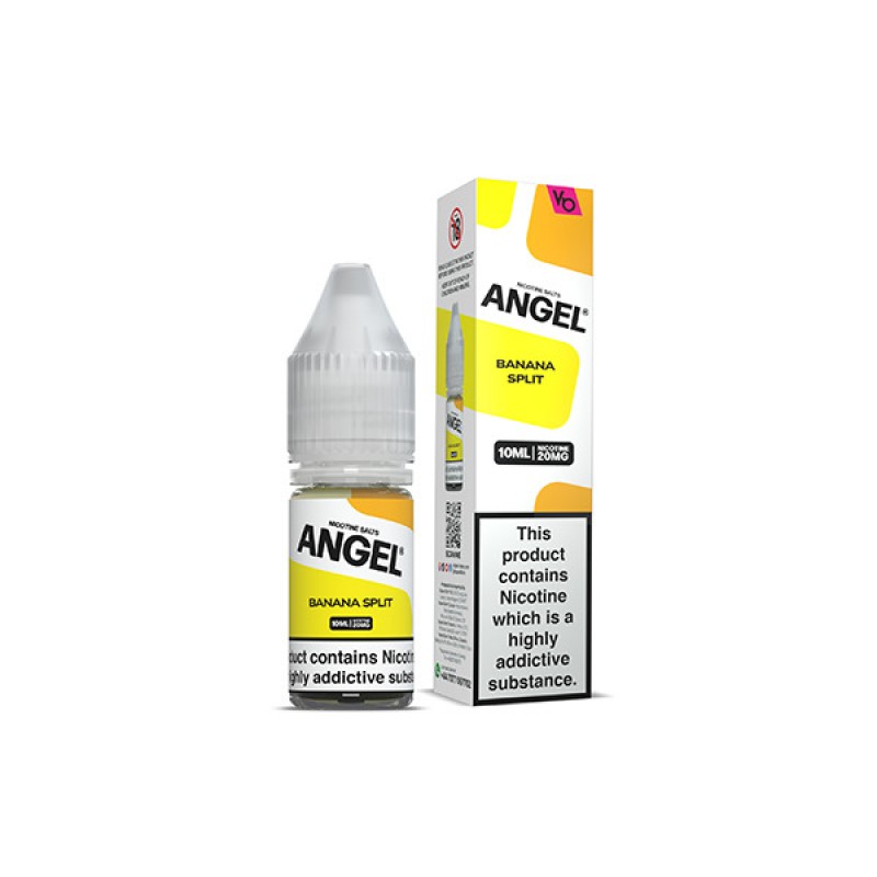 banana split vapes bar angel nicotine salt e-liquid
