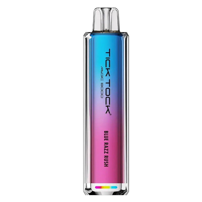 blue razz rush tick tock magic 8000