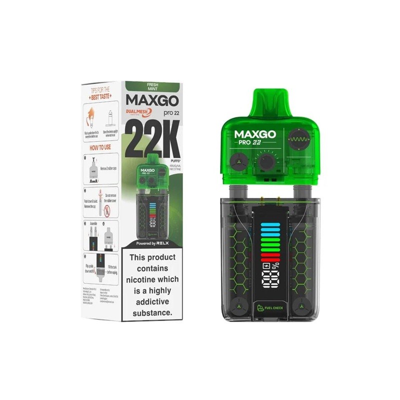 fresh mint relx maxgo pro 22000