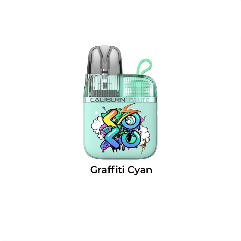 graffiti cyan uwell caliburn g3 lite koko pod kit