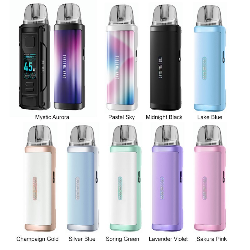 lost vape thelema nano pod kit all colours