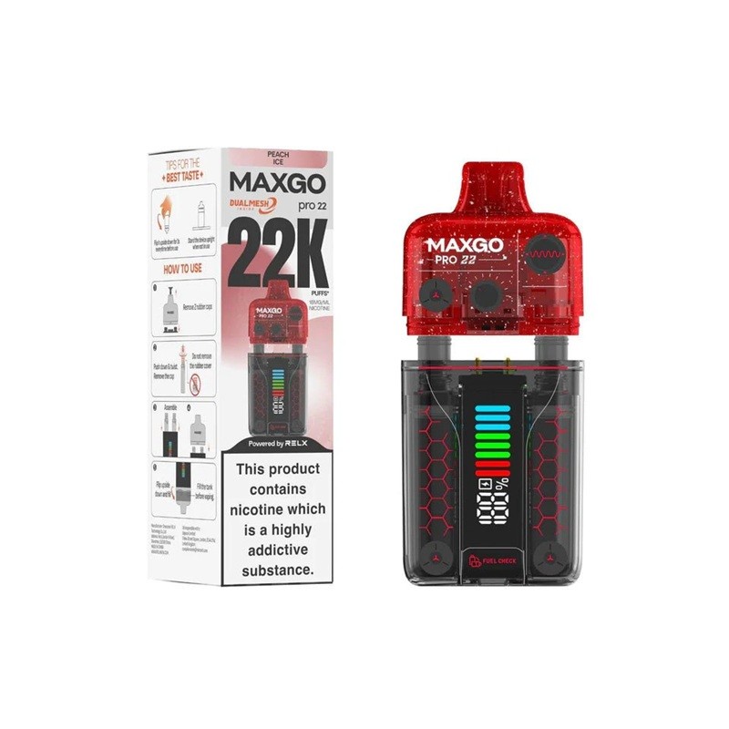peach ice relx maxgo pro 22000