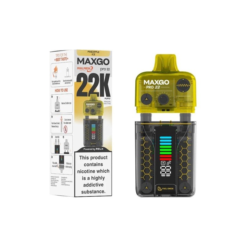 pineapple ice relx maxgo pro 22000