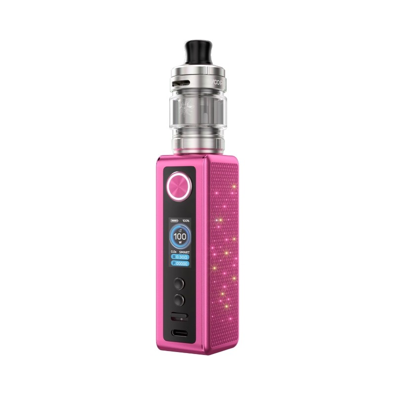 rose red voopoo vinci spark100 vape mod kit