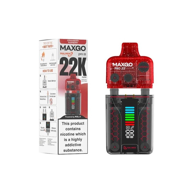 strawberry raspberry relx maxgo pro 22000