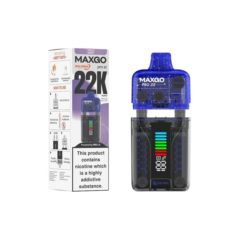 triple berry relx maxgo pro 22000