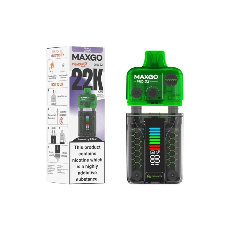 triple grape relx maxgo pro 22000