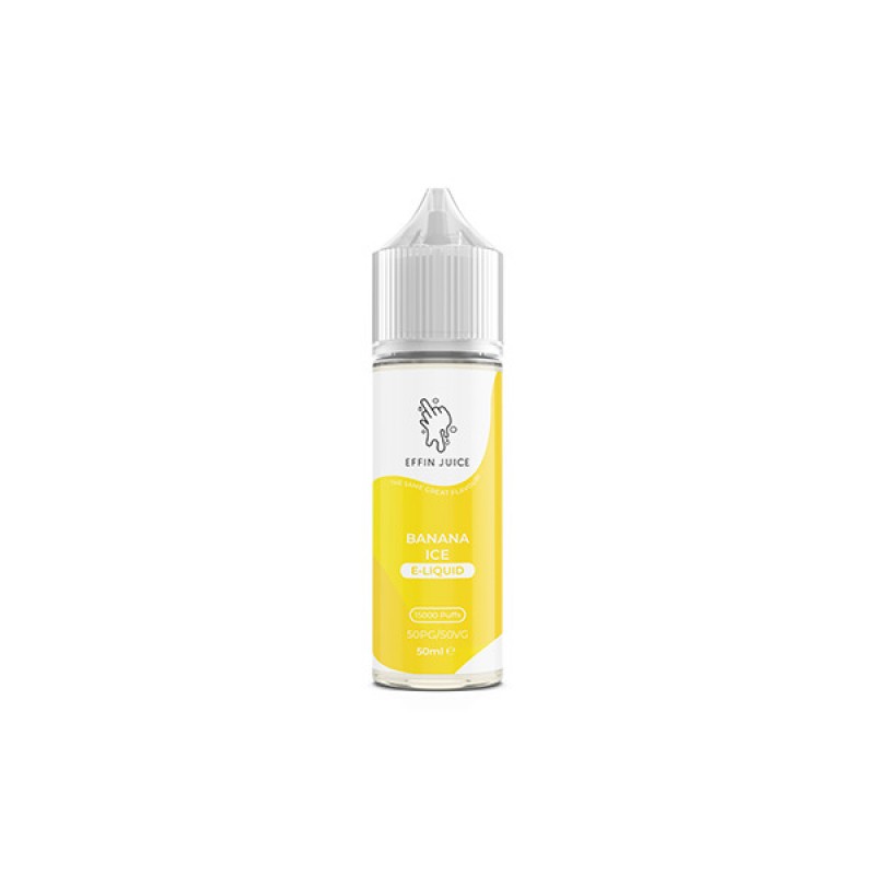 banana ice effin juice shortfill e-liquid
