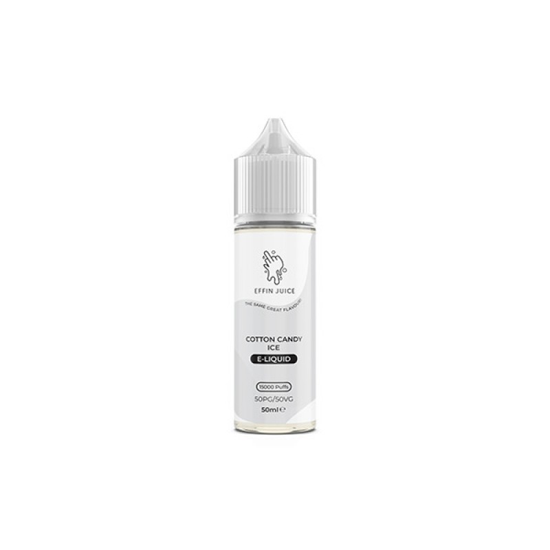 cotton candy ice effin juice shortfill e-liquid