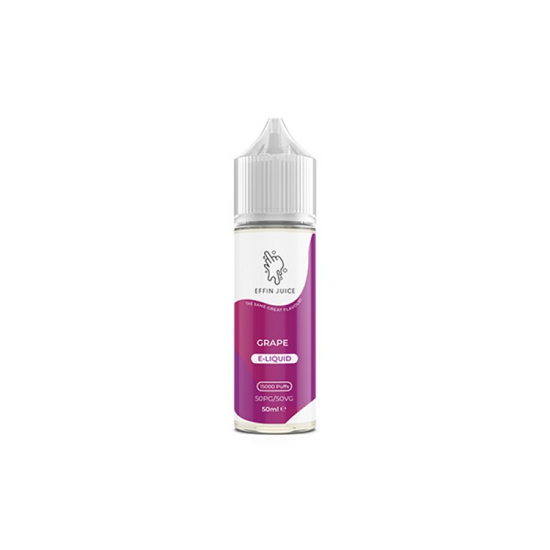 grape effin juice shortfill e-liquid