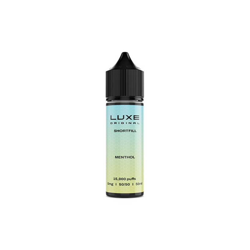 menthol luxe original shortfill e-liquid