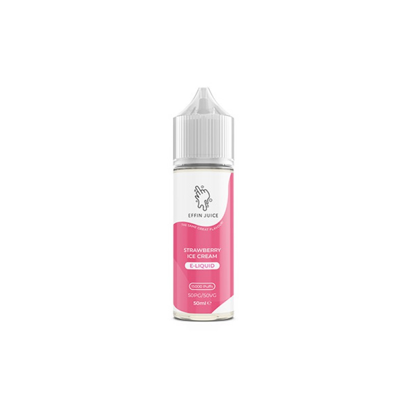 strawberry ice cream effin juice shortfill e-liquid