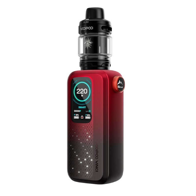 dark red voopoo vinci spark220 kit