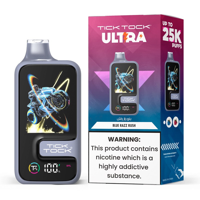 blue razz rush tick tock ultra 25k