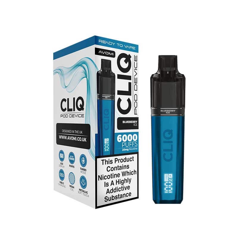 blueberry ice avomi cliq prefilled kit