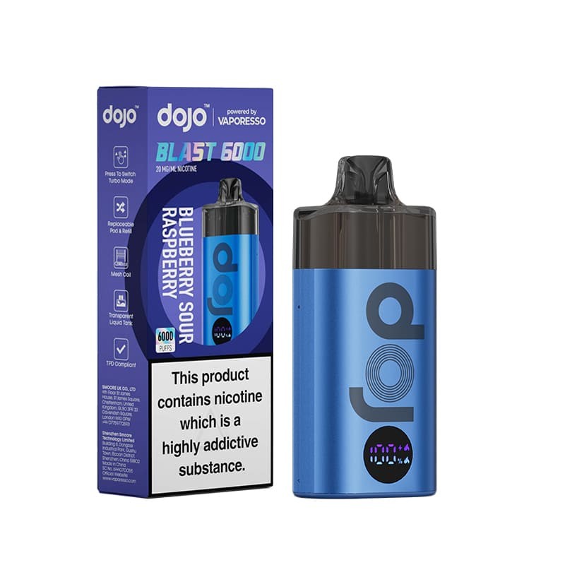 blueberry sour raspberry vaporesso dojo blast 6000