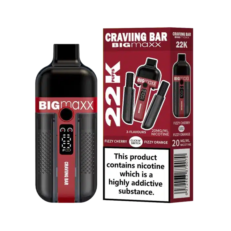 fizzy cherry / fizzy orange craving bar big maxx 22k