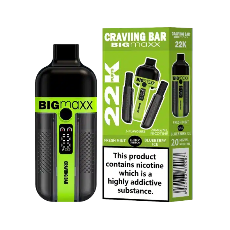 fresh mint / blueberry ice craving bar big maxx 22k