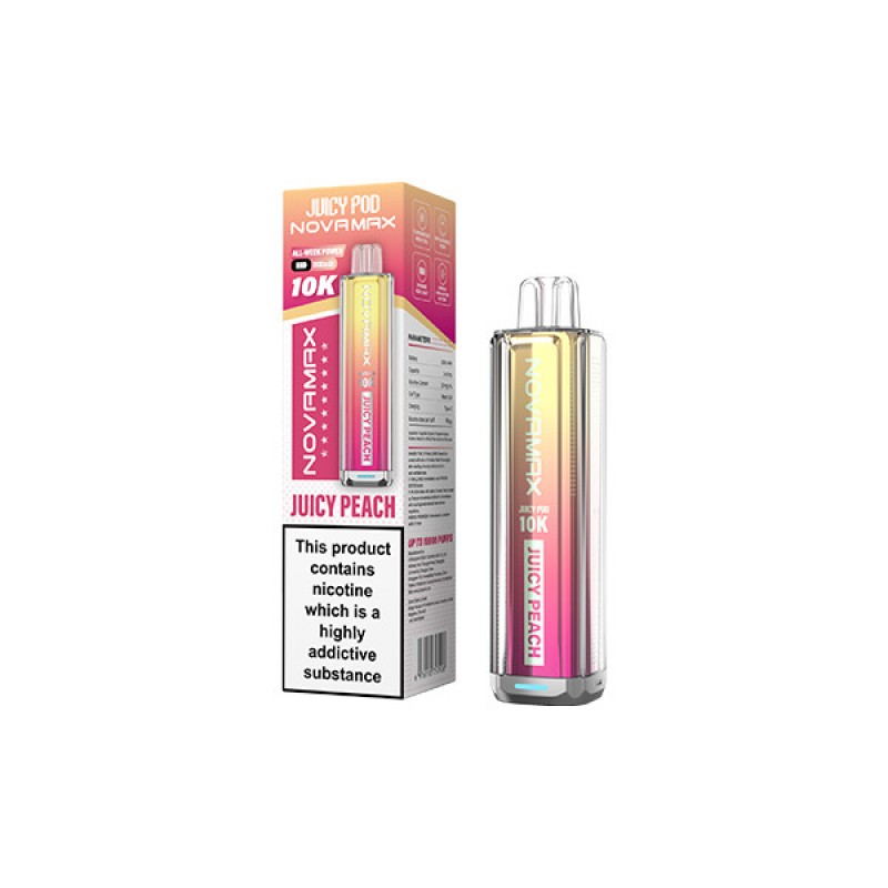 juicy peach juicy pod novamax