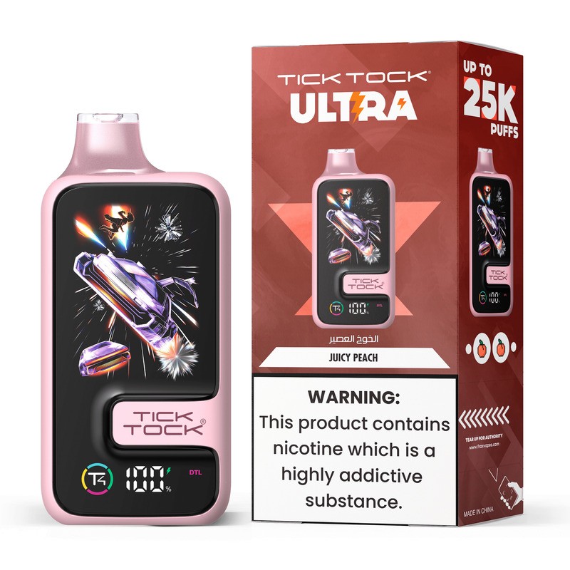 juicy peach tick tock ultra 25k