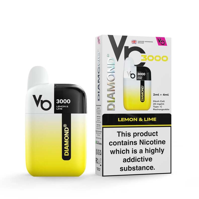 lemon & lime vapes bar diamond 3000