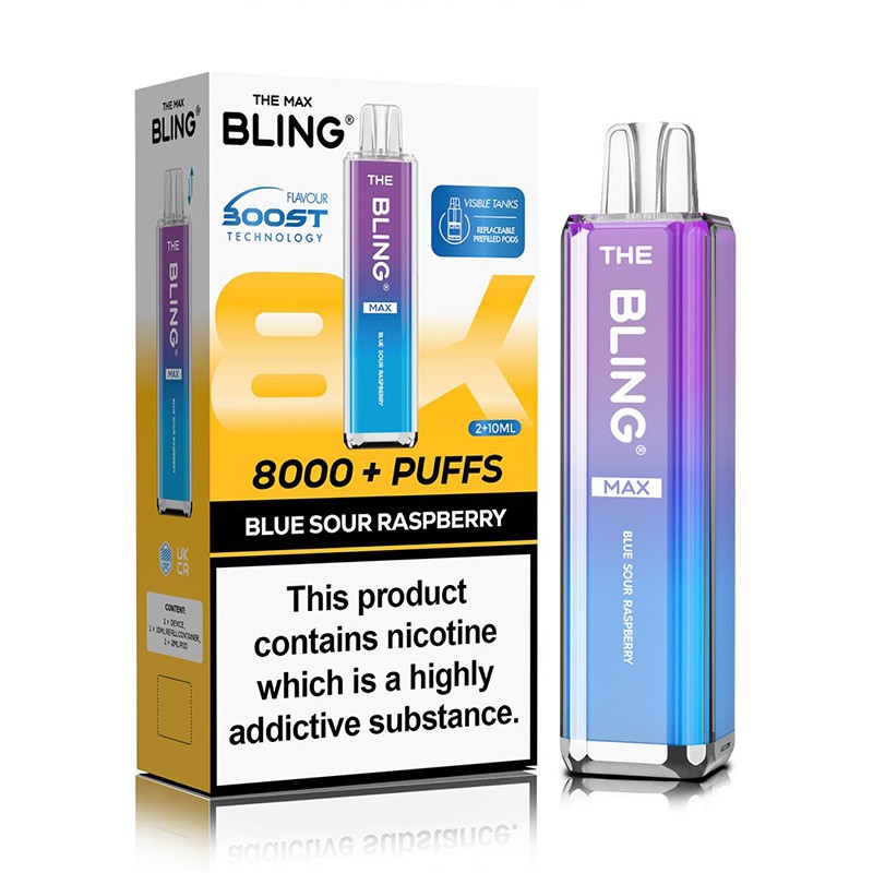 blue sour raspberry the crystal bling max 8000