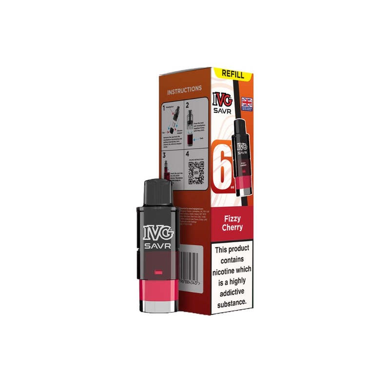 fizzy cherry ivg savr prefilled pod