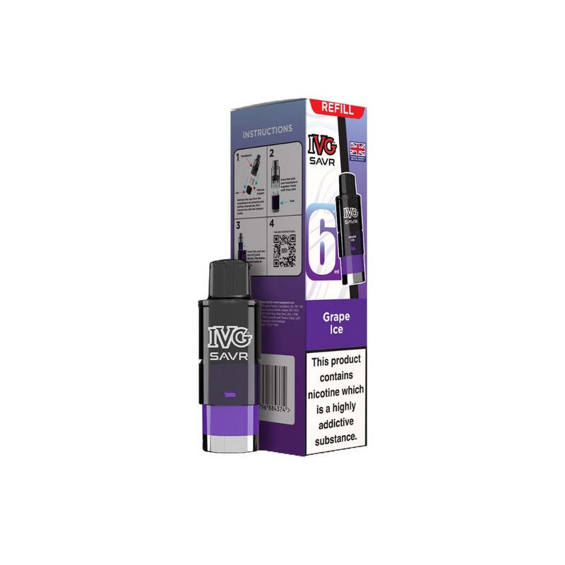 grape ice ivg savr prefilled pod