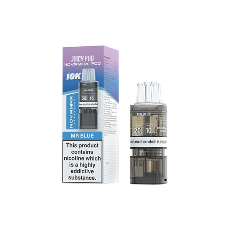 mr blue juicy pod novamax prefilled pod