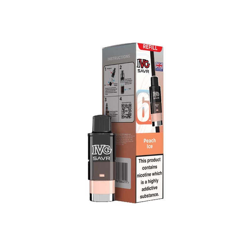 peach ice ivg savr prefilled pod