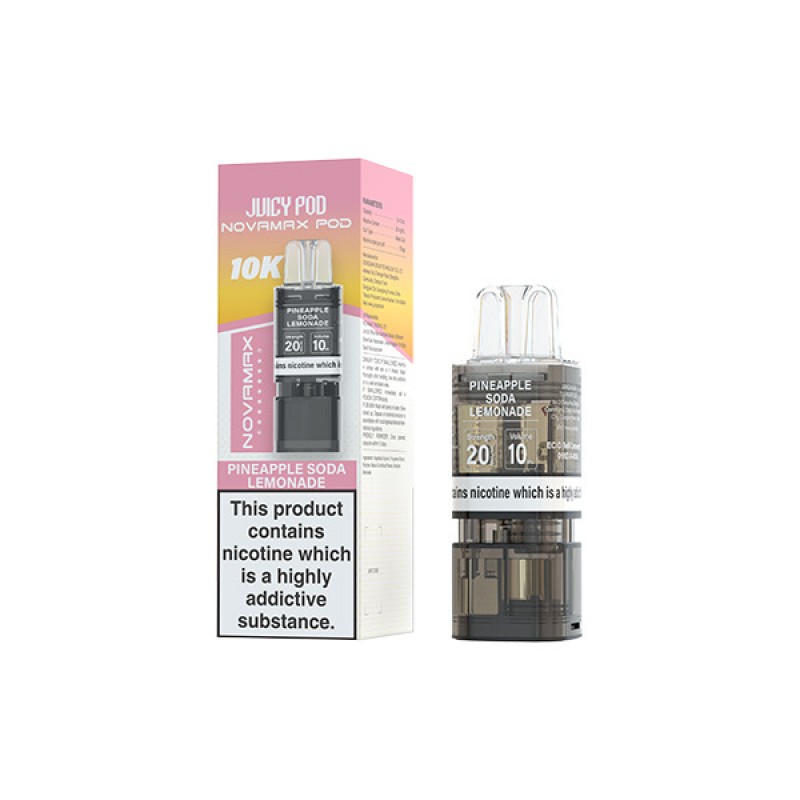 pineapple soda lemonade juicy pod novamax prefilled pod